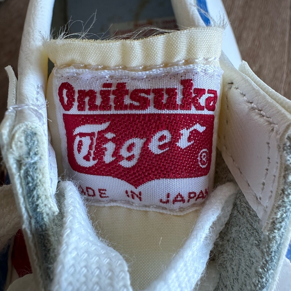 Vintage Onitsuka Tiger Asics Limber Up Trainer Tiger Stripe M 12 Made in Japan - Picture 12 of 16